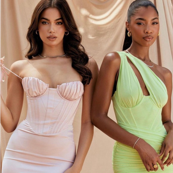 House of CB Alma Dress Blush Pink - Picture 10 of 12